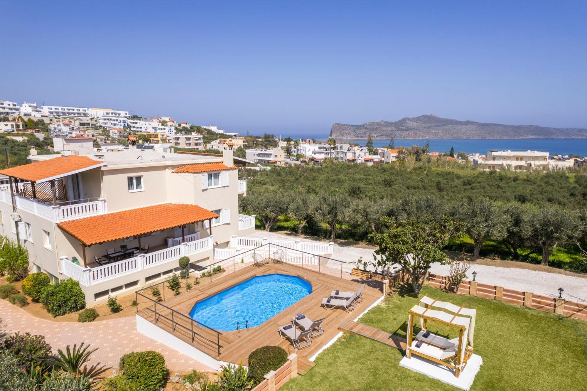 Casa De Philippe With Unique Seaview 2' From Beach Agia  Zewnętrze zdjęcie